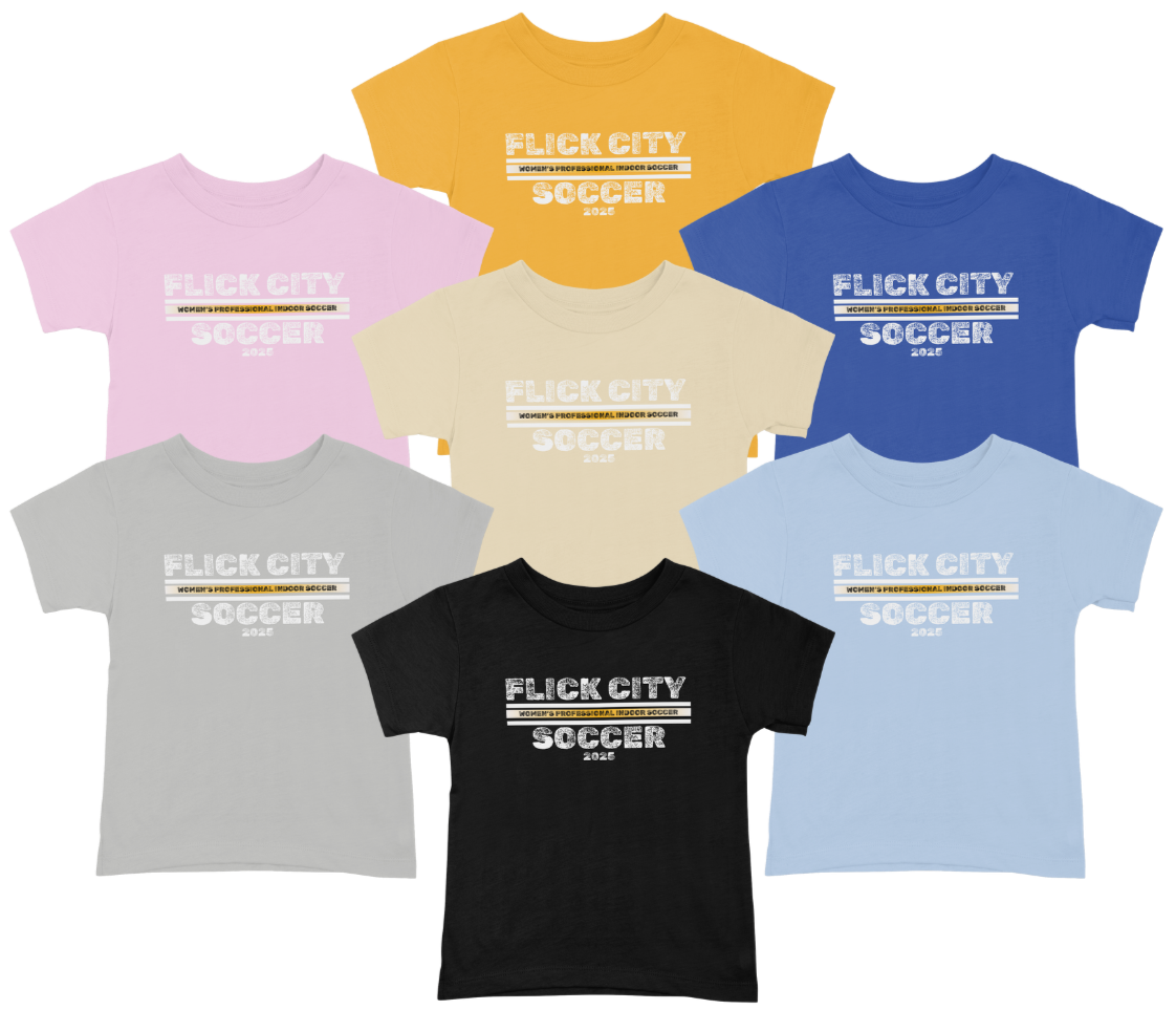 tshirt FLICK CITY SOCCER - DISTRESSED WHITE - STRAIGHT