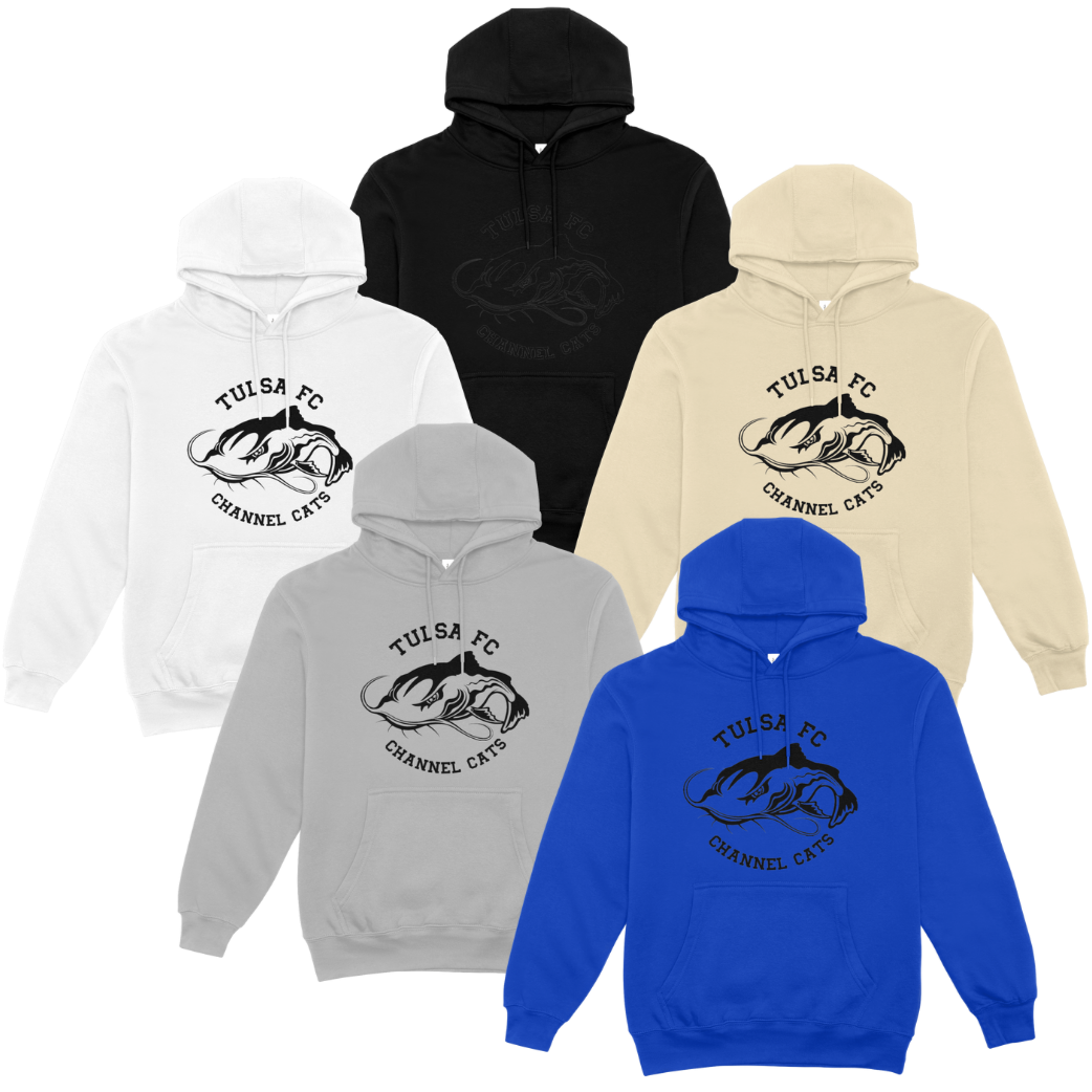 hoodie TULSA FC Channel Cats - round - big cat