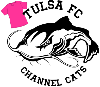 tshirt TULSA FC Channel Cats - round - big cat
