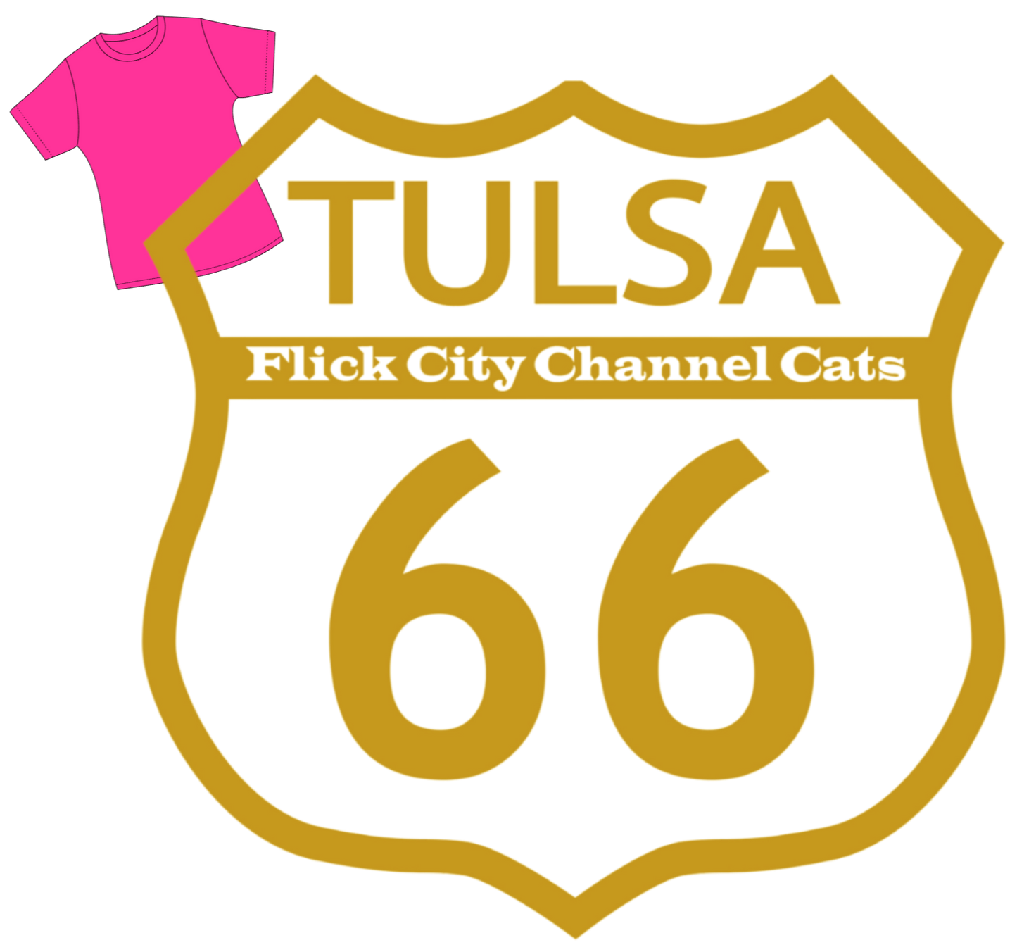 tshirt GOLD TULSA FC 66 T-SHIRT