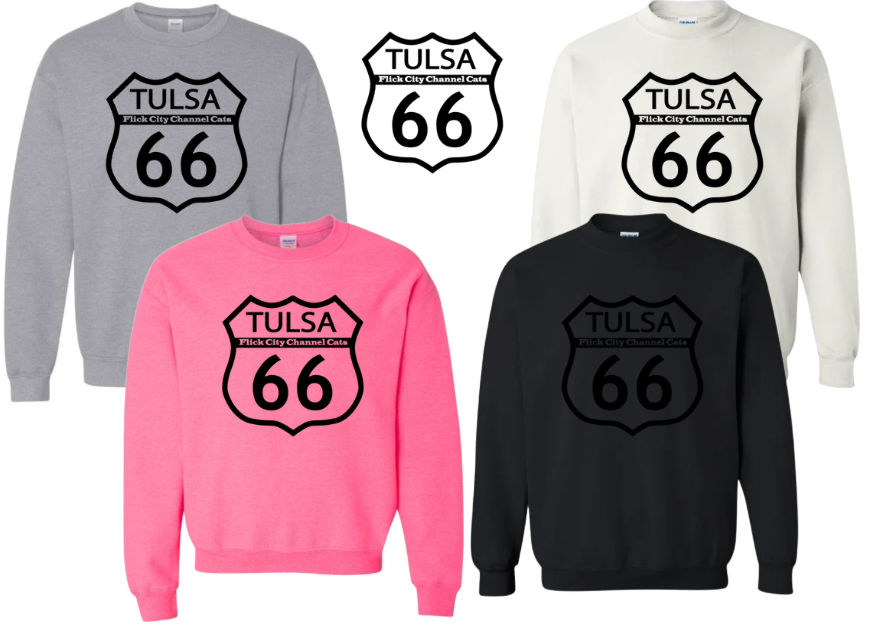 Sweater with FC Tulsa 66 (Black) Logo