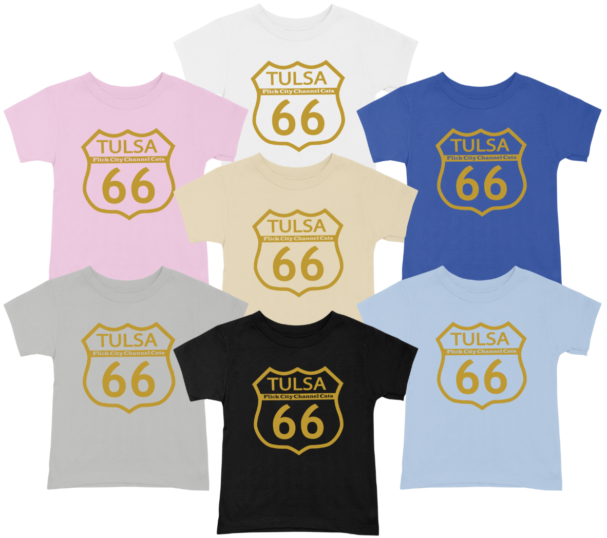 tshirt GOLD TULSA FC 66 T-SHIRT