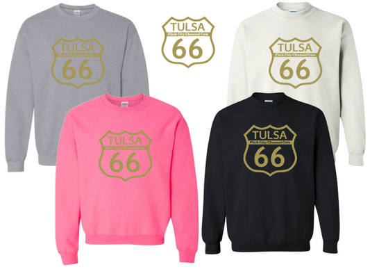 Sweater with FC Tulsa 66 (Gold) Logo