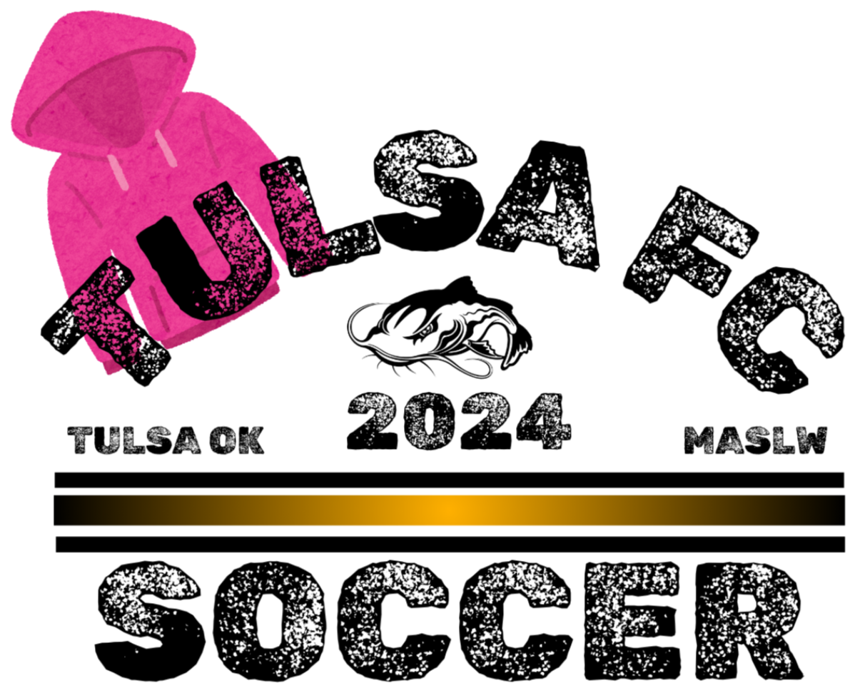 hoodie FLICK CITY SOCCER 2025 - distressed  black - rounded