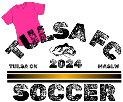 tshirt FLICK CITY SOCCER 2025 - distressed  black - rounded