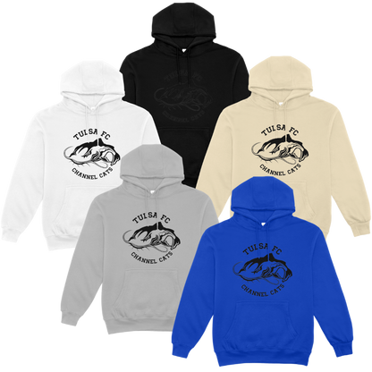 hoodie TULSA FC Channel Cats - round - big cat